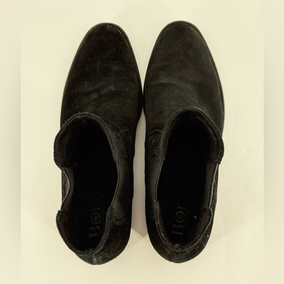 Born Black Suede Chelsea Pull On Boots 9.5 - Picture 5 of 9
